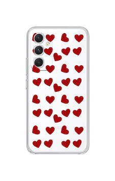 Samsung Galaxy A05s Uyumlu Kalpler Tasarımlı Şeffaf Telefon Kılıfı Çok Renkli Samsung Galaxy A05s Uyumlu Kalpler Tasarımlı Şeffaf Telefon Kılıfı Çok Renkli