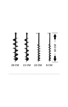 Balatlı Toprak Burgu Ucu 10 Cm Balatlı Toprak Burgu Ucu 10 Cm