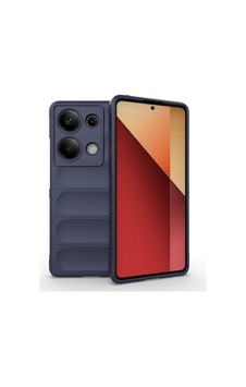 Zore Redmi Note 13 Pro 4g Kılıf Esnek Tpu Oyuklu Arka Yüzey Tasarımlı Omsy Etnik Silikon Kapak - Lacivert