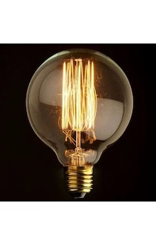 Edison Flemanlı Dekoratif Rustik Ampul 60 Watt E27 Duy, G120 Glop Edison Flemanlı Dekoratif Rustik Ampul 60 Watt E27 Duy, G120 Glop
