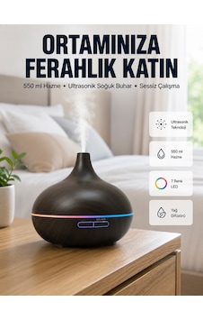Bn01 Uçucu Uyumlu Renkli Led Işıklı Nemlendirici - Lisinya Bn01 Uçucu Uyumlu Renkli Led Işıklı Nemlendirici - Lisinya