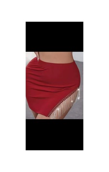 Moda2050 Dansöz Etek Kırmızı Kırmızı