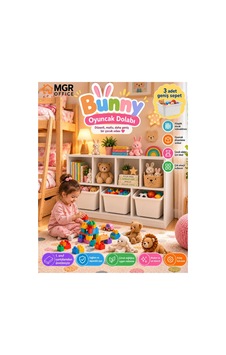Bunny 3 Sepetli Oyuncak Dolabı Çocuk Odası Kitaplık Çok Amaçlı Oyuncak Düzenleyici Raf Organizer Box Beyaz Beyaz Bunny 3 Sepetli Oyuncak Dolabı Çocuk Odası Kitaplık Çok Amaçlı Oyuncak Düzenleyici Raf Organizer Box Beyaz Beyaz