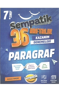 Ünlüler Karması 7. Sınıf Sempatik Serisi Paragraf 36 Haftalık Kazanım Denemeleri Ünlüler Karması 7. Sınıf Sempatik Serisi Paragraf 36 Haftalık Kazanım Denemeleri