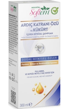 Softem Ardıç Katranı Özü ve Kükürt İçeren Bitkisel Şampuan 300 ML Softem Ardıç Katranı Özü ve Kükürt İçeren Bitkisel Şampuan 300 ML