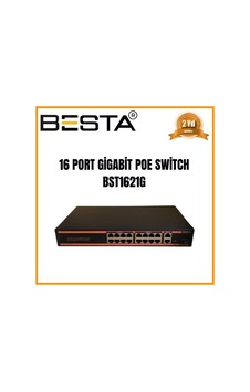 16 Port Gi Gabi T Poe Swi Tch 10/100/1000 Mbps Bst1621g
