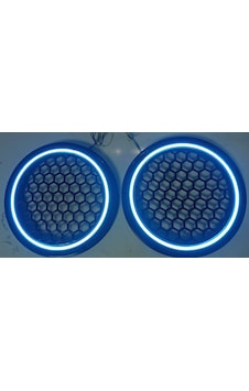 Işıklı Ledli 2'Li Hoparlör Kapağı 20 Cm