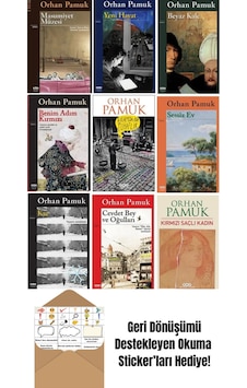 Orhan Pamuk Seti 9 Kitap + Okuma Sticker'ları Orhan Pamuk Seti 9 Kitap + Okuma Sticker'ları