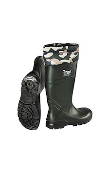 Techno Boots Unisex Poliüretan Çizme Kamuflaj Uzun Konçlu Çizme