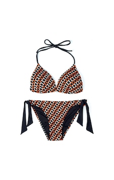 Endeep Beria Kadın Üçgen Yarım Dolgulu Kare Desenli Bikini Takımı Endeep Beria Kadın Üçgen Yarım Dolgulu Kare Desenli Bikini Takımı
