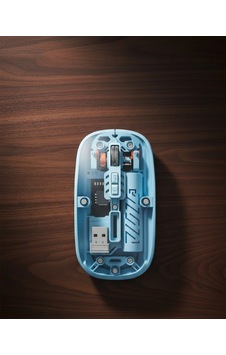 Mey İthalat Bluetooth 5.2 Destekli Mavi Pilli Kablosuz Mouse Diğer