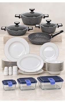 Aryıldız 6535 12 Kişilik 56 Parça Yemek Takımı + Vortex Granitium 7 Parça Tencere Seti + Luminarc 3 Lü Cam Saklama Kabı Çeyiz Paketi Çok Renkli Aryıldız 6535 12 Kişilik 56 Parça Yemek Takımı + Vortex Granitium 7 Parça Tencere Seti + Luminarc 3 Lü Cam Saklama Kabı Çeyiz Paketi Çok Renkli