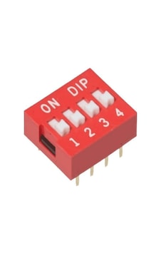 4-pin Dip Switch Kırmızı Anahtar Açık Kapalı Seçim Adres Ayar On Off. 10 Pcs Adet 4-pin Dip Switch Kırmızı Anahtar Açık Kapalı Seçim Adres Ayar On Off. 10 Pcs Adet