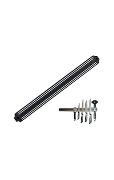 Tuğra Çelik Mıknatıslı Bıçak Tutucu Stand - 49 Cm, Siyah Diğer