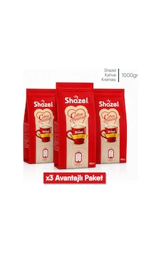Shazel Kahve Kreması 1000 Gr Flat Bottom 3 Adet