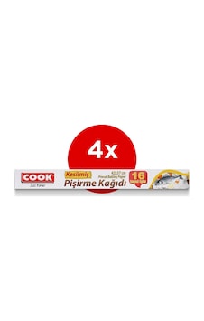 Cook 16'li Pisirme Kagidi 42x37 CM 4'lü Paket Cook 16'li Pisirme Kagidi 42x37 CM 4'lü Paket