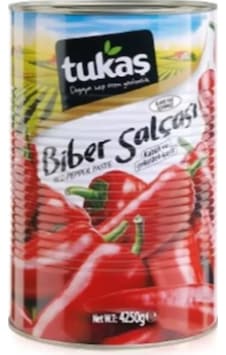 Tukaş Tatlı Biber Salçası Teneke 4250 G Tukaş Tatlı Biber Salçası Teneke 4250 G