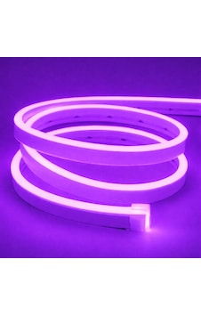 Neon Şerit Led 12v Volt Esnek Silikonlu Aydınlatma 10 Mt- Mor Neon Şerit Led 12v Volt Esnek Silikonlu Aydınlatma 10 Mt- Mor