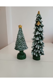 El Yapımı Yılbaşı Çam Ağacı Biblo Seti 2'li Noel Dekorasyonu