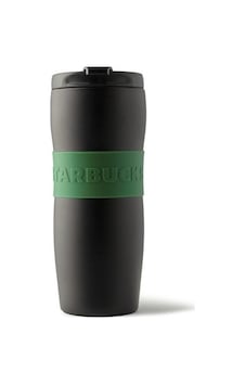 Starbucks Siyah Paslanmaz Çelik Termos Yeşil Şeritli 355Ml Starbucks Siyah Paslanmaz Çelik Termos Yeşil Şeritli 355Ml