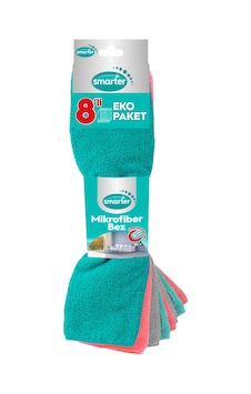 Smarter Mikrofiber Temizlik Bezi 8'li Smarter Mikrofiber Temizlik Bezi 8'li