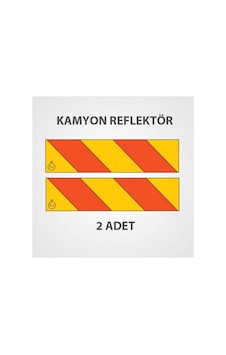 Kamyon Arka Reflektör Saç Levha Takım 2 Adet Kırmızı Sarı Reflektif İşaret Levhası Evimdeyokyok Kamyon Arka Reflektör Saç Levha Takım 2 Adet Kırmızı Sarı Reflektif İşaret Levhası Evimdeyokyok
