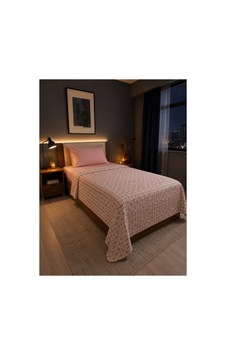 %100 Pamuk Pikolu Tek Kişilik Pike Seti - Lastikli Çarşaf - 160 X 220 Cm Pembe Pembe %100 Pamuk Pikolu Tek Kişilik Pike Seti - Lastikli Çarşaf - 160 X 220 Cm Pembe Pembe