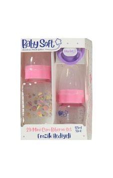 Baby Soft 2'li Mini Cam Biberon Set-pembe - Pembe Baby Soft 2'li Mini Cam Biberon Set-pembe - Pembe