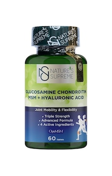 Nature's Supreme Glucosamine Chondroitin Msm + Hyaluronic Acid  60