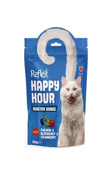 Reflex Happy Hour Kemikler Somon Kızılcık Yaban Mersini Kedi Ödülü 60 G Reflex Happy Hour Kemikler Somon Kızılcık Yaban Mersini Kedi Ödülü 60 G