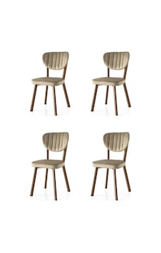 Star Demir Mutfak Sandalyesi 4 Lü Set 001