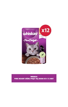 Whiskas Pouch Pure Delight Tavuklu Yetişkin Kedi Mama 12 x 85 G Whiskas Pouch Pure Delight Tavuklu Yetişkin Kedi Mama 12 x 85 G