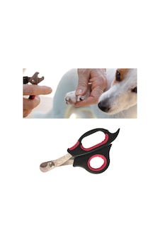Büyük Irk Köpek Kedi Çelik Uçlu Evcil Hayvan Tırnak Makası Pati Bakım Aleti Ergonomik Kaymaz