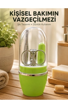 Yeşil - 528 - Manikür Pedikür Bakım Seti Çok Amaçlı Kişisel - Muratech - Bakım Kiti
