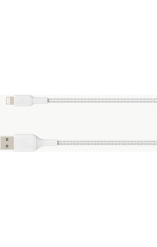 Belkin Örgülü Apple Uyumlu iOS Lightning Hızlı Şarj Ve Data Kablosu 2M Beyaz (433551377) Belkin Örgülü Apple Uyumlu iOS Lightning Hızlı Şarj Ve Data Kablosu 2M Beyaz (433551377)