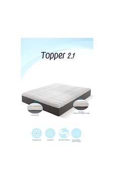 Topper 2.1 - Visco Yatak Pedi - Soft Hafızalı %100 Visco Sünger - Yıkanabilir Fermuarlı Kılıflı Beyaz Topper 2.1 - Visco Yatak Pedi - Soft Hafızalı %100 Visco Sünger - Yıkanabilir Fermuarlı Kılıflı Beyaz