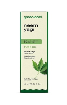 Greenlabel Neem Tesbih Ağacı Yağı 10 Ml. Distilasyon 100 G
