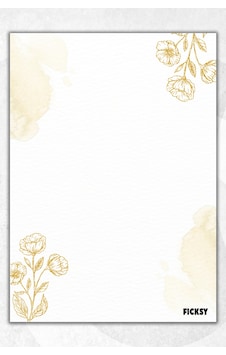 A5 Çiçek Bloknot Çizgisiz Defter - 50 Yaprak - Memopad - Notepad - Not Defteri - Not Kağıdı Altın Altın A5 Çiçek Bloknot Çizgisiz Defter - 50 Yaprak - Memopad - Notepad - Not Defteri - Not Kağıdı Altın Altın