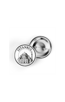 5 Adet İğneli Çanta Rozeti - Rüstem Paşa Camii - İstanbul - 44 MM Çok Renkli 5 Adet İğneli Çanta Rozeti - Rüstem Paşa Camii - İstanbul - 44 MM Çok Renkli