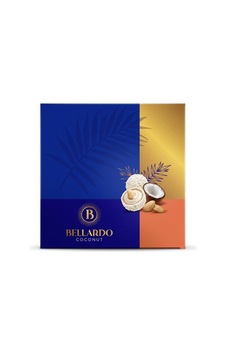 Coconut Premium Hediyelik Kutu - Kahve Yanı Hindistan Cevizli Bademli 200gr - 870238360