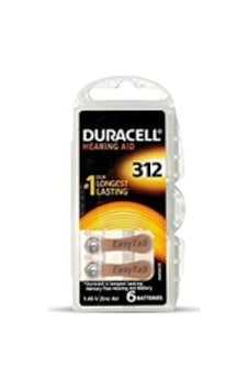 Duracell 312 İşitme Cihaz Kulak Pili 6 Parça Kutu 4915 Duracell 312 İşitme Cihaz Kulak Pili 6 Parça Kutu 4915