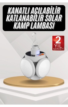 Kamp Lambası Güneş Enerjili Solar 5 Kanatlı Katlanır Lamba Karavan - 8912733722246 Kamp Lambası Güneş Enerjili Solar 5 Kanatlı Katlanır Lamba Karavan - 8912733722246