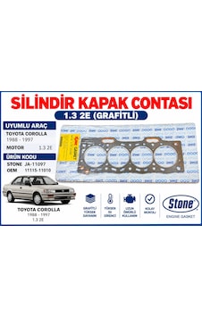 Corolla 88-97 1.3 2e Grafitli Silindir Kapak Contası Ja-11097 Corolla 88-97 1.3 2e Grafitli Silindir Kapak Contası Ja-11097