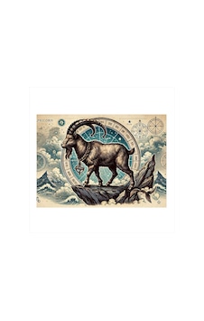 Oğlak Burcu Ve Astroloji Art Mdf Tablo Oğlak Burcu Ve Astroloji Art Mdf Tablo