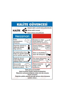 Kalite Güvencesi Levhası Kalite Güvencesi Levhası