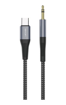 Lenyes Ax134 Type-c To 3.5mm Aux Audio Ses Kablosu Siyah