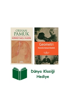 Kırmızı Saçlı Kadın + Geometri + Dünya Klasiği Hediye