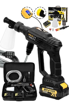 Assur ASR434 21V Çift Akülü Basınçlı Yıkama Siyah Assur ASR434 21V Çift Akülü Basınçlı Yıkama Siyah