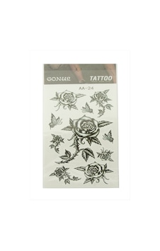 Gül - 872 - Tattoo Dövme - Glblseme - Sticker Siyah Gül - 872 - Tattoo Dövme - Glblseme - Sticker Siyah