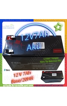 Ttec 12 Volt 7 Amper Akü 12v 7Ah Akü Bakımsız Kuru Tip Akü 12 Volt Akü 7 Amper Ttec 12 Volt 7 Amper Akü 12v 7Ah Akü Bakımsız Kuru Tip Akü 12 Volt Akü 7 Amper